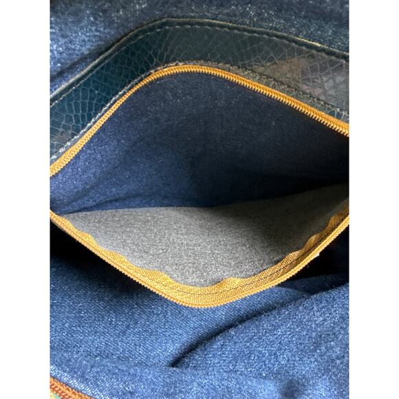 Richmark Vintage Floral Patchwork Crossbody Purse Made in USA Denim Retro Granny - Picture 10 of 13